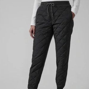 Athleta Apres Ski Down Jogger Black Size 4 Tall